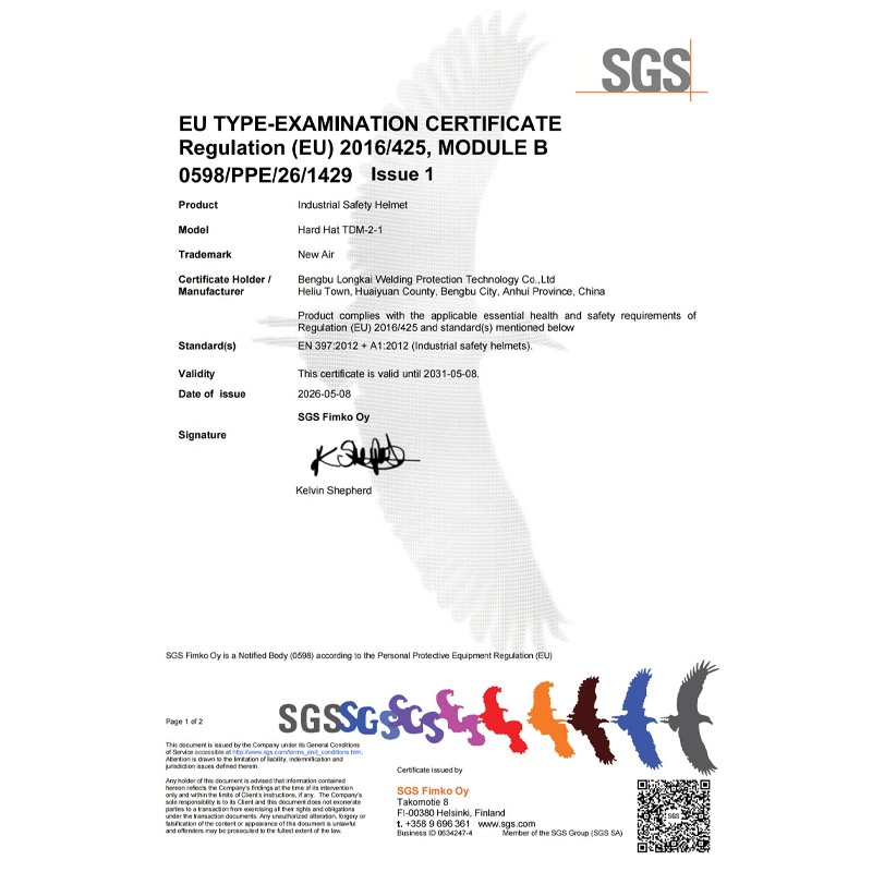 TDM-2-1 Hard Hat EN 397 Certified for PAPR Solutions